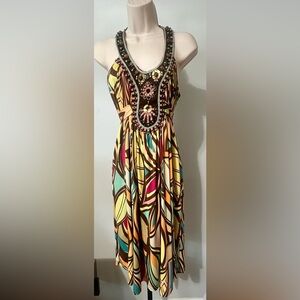 Ranna Gill Size S Embellished Halter Style Dress size S